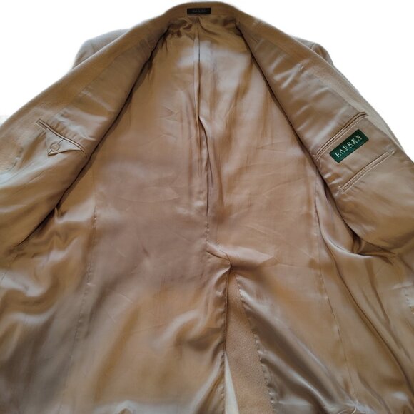 Lauren Ralph Lauren Men's 100% Camelhair Blazer Size 46 XL Extra Long - Picture 6 of 9